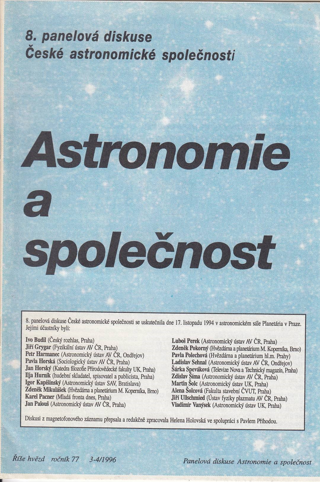 Astronomie a společnost