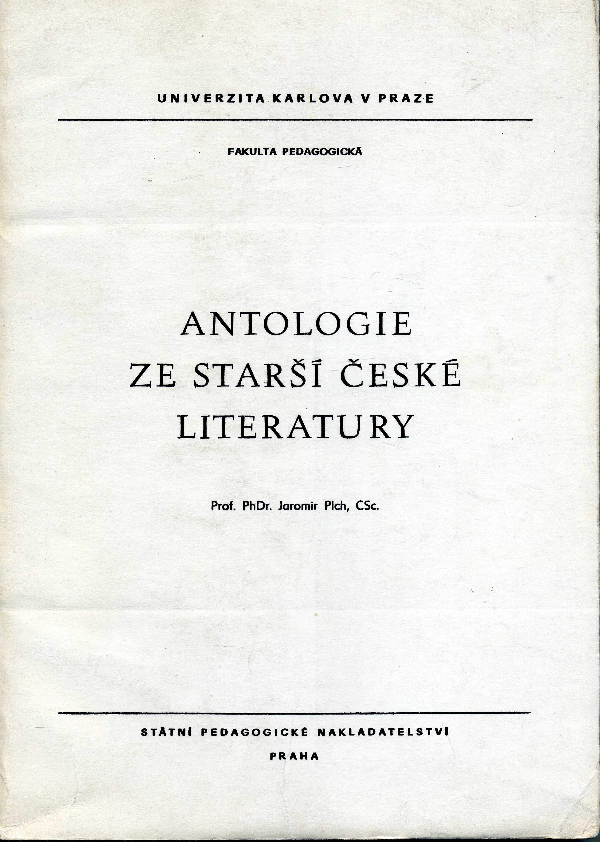 Antologie ze starší české literatury