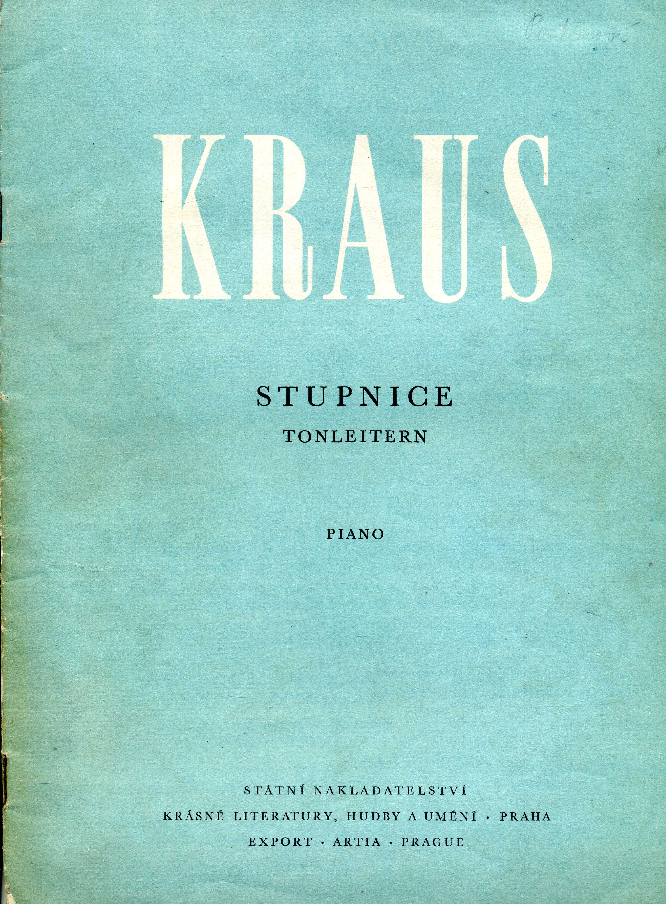 Stupnice Tonleitern - piano