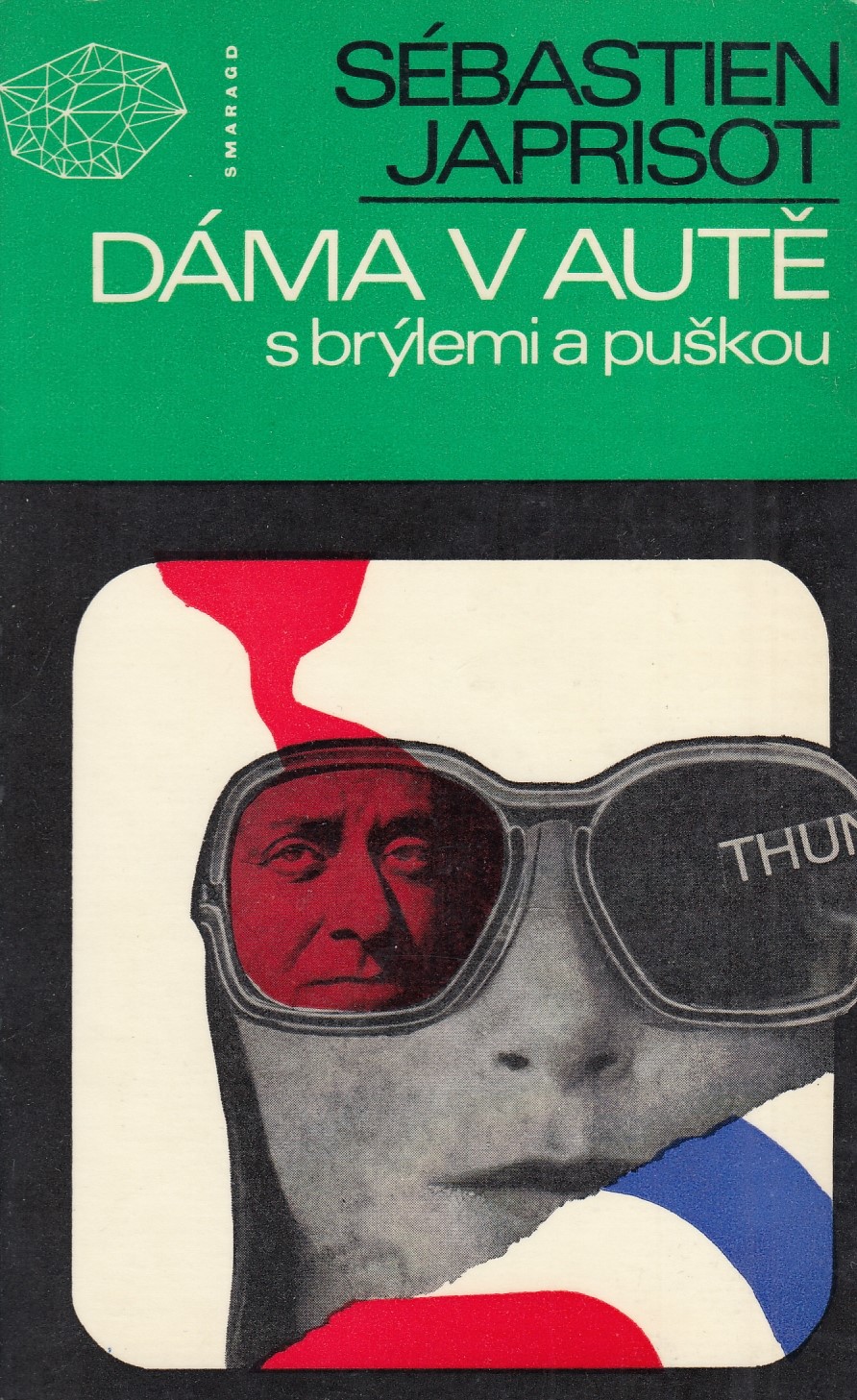 Dáma v autě s brýlemi a puškou