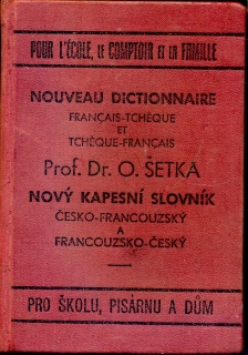 Nový kapesní slovník česko-francouzský, francouzsko-český