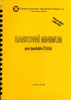 Bankovní minimum pro bankéře ČSOB